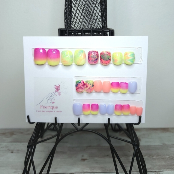 Press on nail kit include 24 nail ready to be glued - Picture 2 of 7